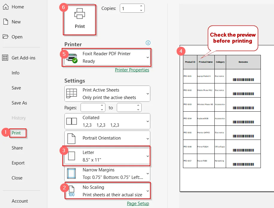 Designing and Printing Labels Directly in Excel (Alternative Method)