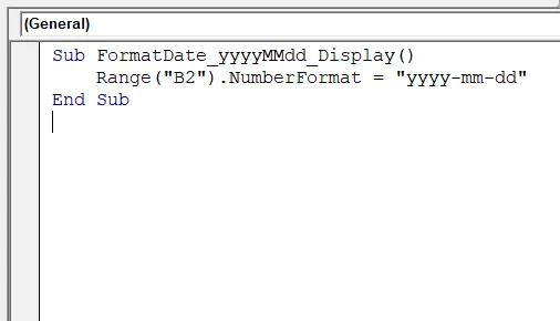 Using NumberFormat to Format Dates in Cells