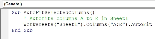 Apply AutoFit Using Range.AutoFit or Columns.AutoFit