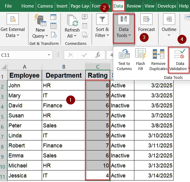 Combine Multiple Validation Rules Using AND and OR Functions
