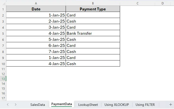 Using INDEX-MATCH Formula to Vlookup with Multiple Criteria in Different Sheets