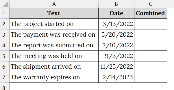 Applying the Ampersand (&) Operator to Join Date and Text