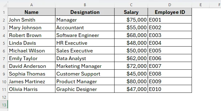 Using VLOOKUP with CHOOSE Function for a Single Criterion