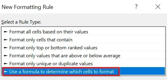 Highlight Entire Row Based on Cell Value Using Multiple Conditional Formatting