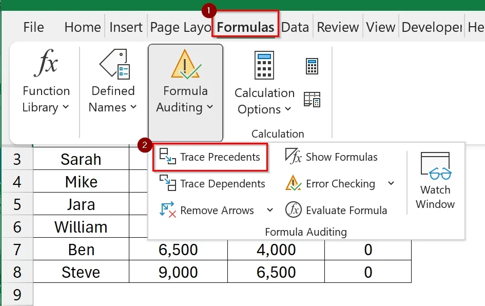 Steps to Remove or DIsable Circular Reference in Excel