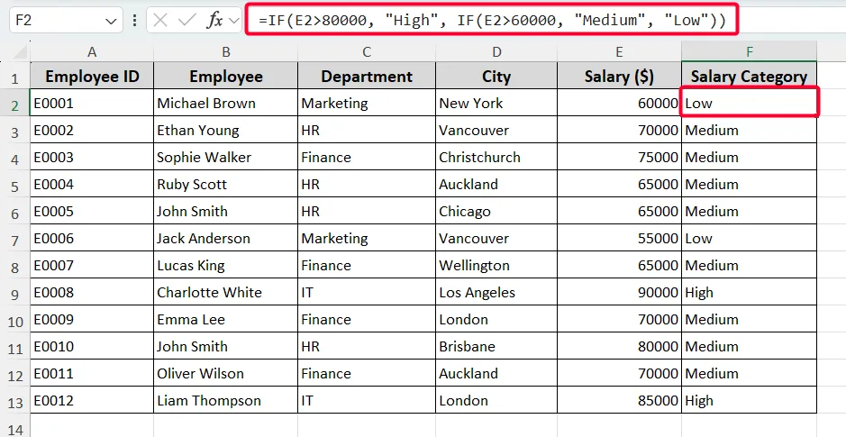 Nest IF Statements for Conditional Logic