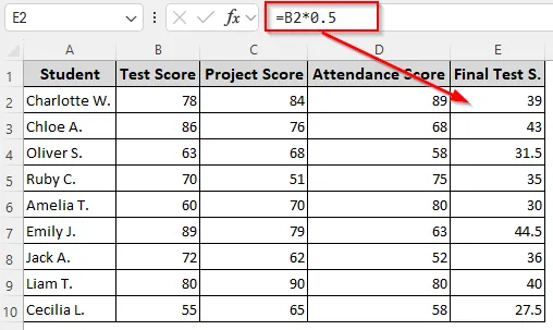 Manually Assigning Weights to Variables (Without Sum)