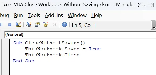 Mark Workbook as Saved