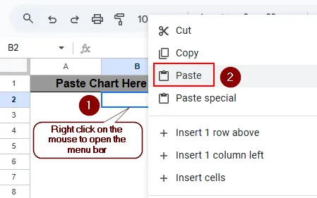 Copy a Chart from One Sheet to Another Sheet