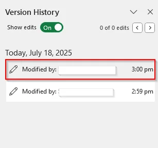 Using Excel's AutoSave Feature to Undo Changes with OneDrive or SharePoint