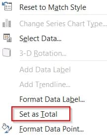 Insert Using Built-in Waterfall Chart Feature (Excel 2016 or Later)
