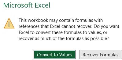 Use the Built-in Open and Repair Tool