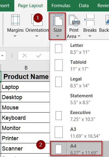 Steps to Save Excel As PDF Landscape