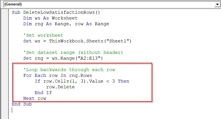 Examples of For Each Row in Range Statement in Excel VBA