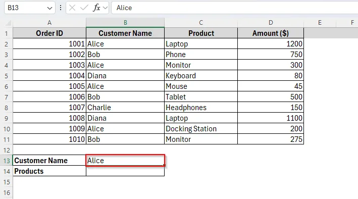 Vlookup and Return All Matches Horizontally Using FILTER Function
