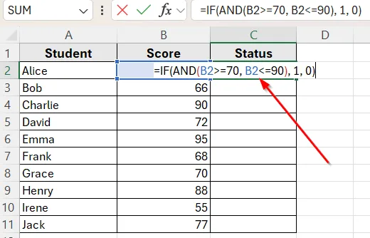 Apply IF Function to Return Numeric Values Instead of Text Labels