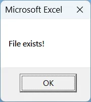 Using the DIR Command to Check If a File Exists