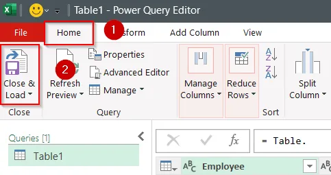 Use Power Query to Mirror a Table on Another Sheet