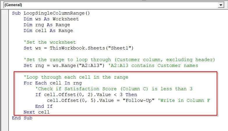 Examples of For Each Row in Range Statement in Excel VBA
