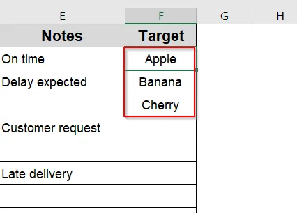 Use COUNTIF for a List of Multiple Values