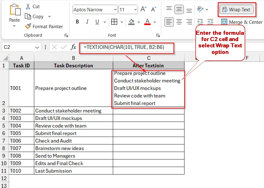The TEXTJOIN Function