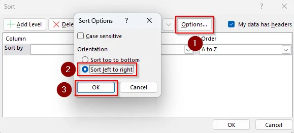 Flipping Table Data Order Horizontally (By Rows) by Sorting a Helper Column