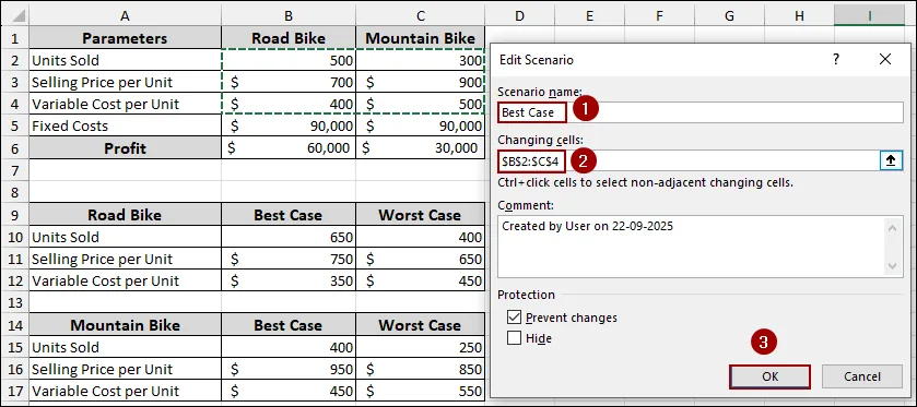 Steps to Create a Scenario Pivot Table Report in Excel