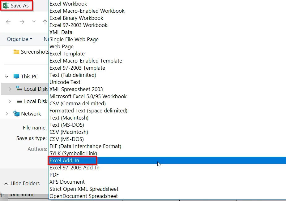 Save Macros Permanently As Excel Add-In (.xlam)
