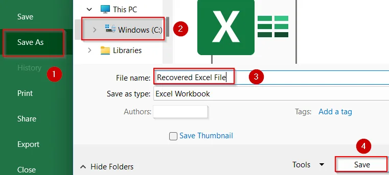 Recover Unsaved or Crashed Workbooks Using Excel’s AutoRecover Feature