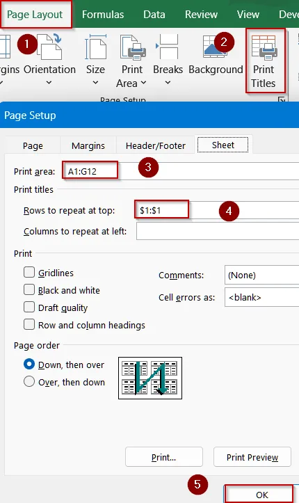 Steps to Save Excel As PDF Landscape