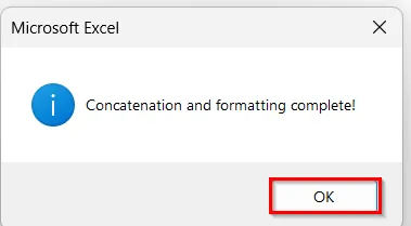 Applying a VBA Macro to Bold Specific Portions of Text in the Output of the Concatenate Formula