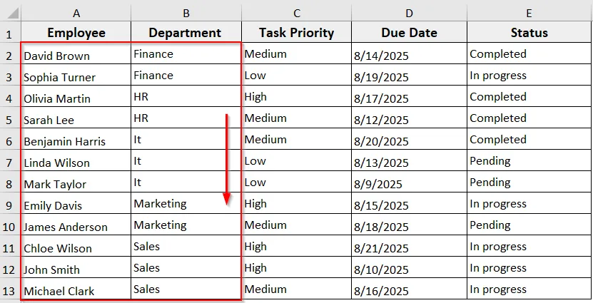 Excel VBA to Sort Multiple Columns