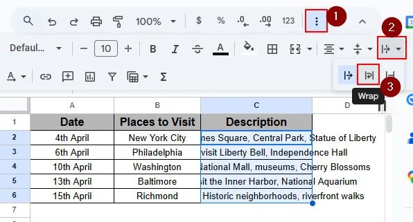 How to Wrap Text Properly in Google Sheets