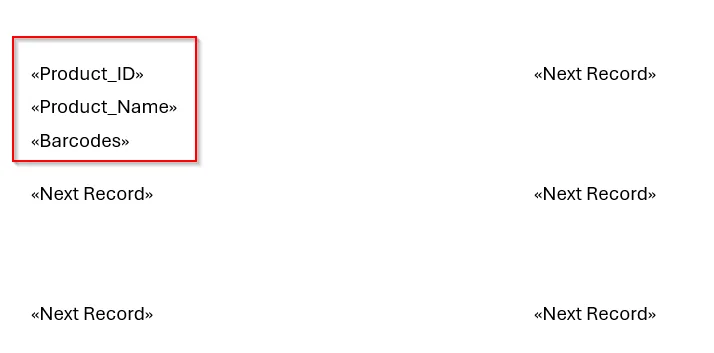 Using Word Mail Merge with Excel Data
