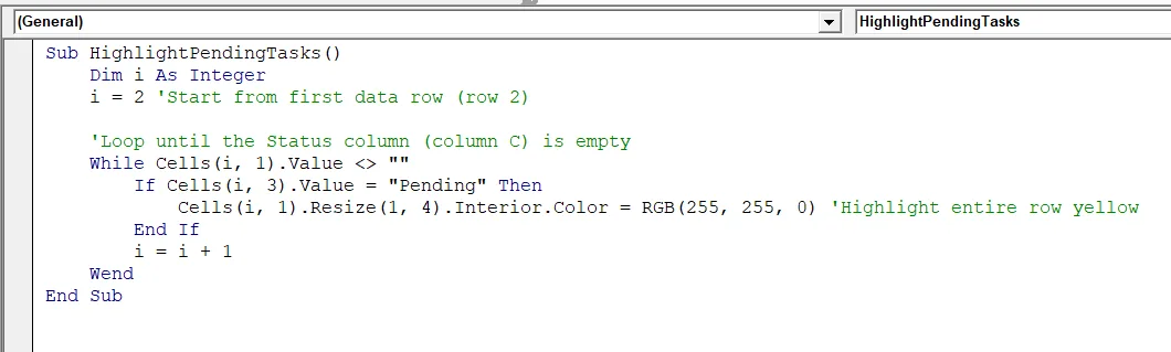 Examples of While Wend in Excel VBA