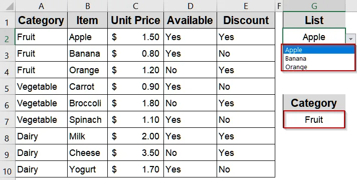 Using Named Ranges in Data Validation