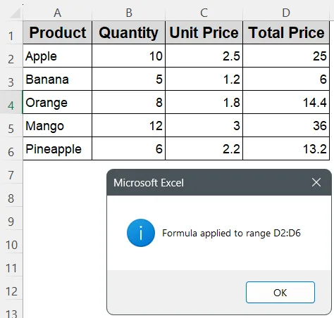 Solution 3: Use Resize Instead of AutoFill to Avoid Range Class Error