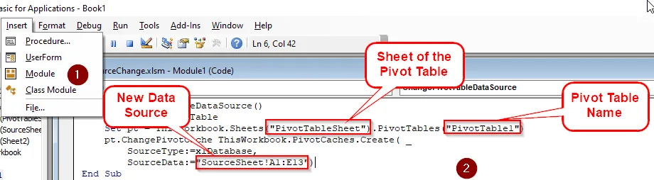 Changing Data Source Using VBA