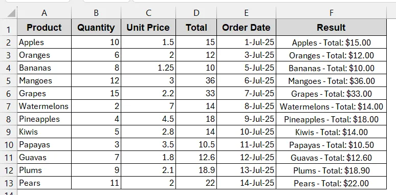 VBA Macro To Combine Texts and Numbers With Formatting