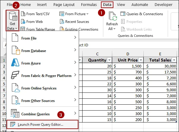 Applying Append Queries Feature from Power Query