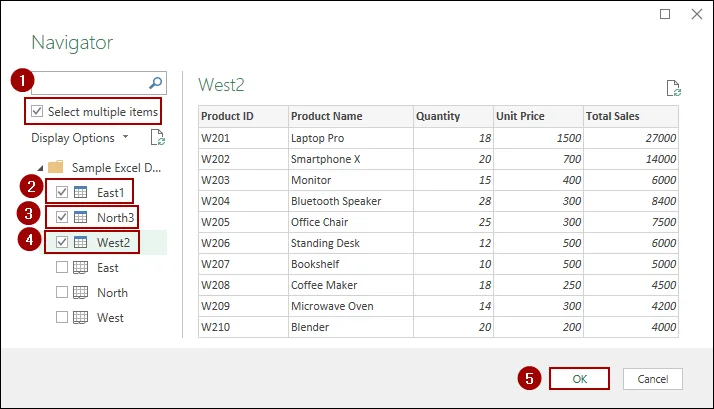 Applying Append Queries Feature from Power Query