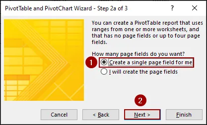 Using PivotTable and PivotChart Wizard Feature