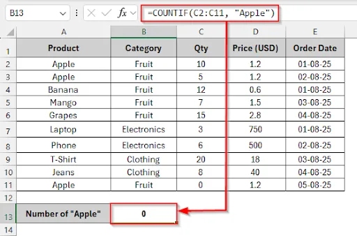 Using COUNTIFS (AND logic)