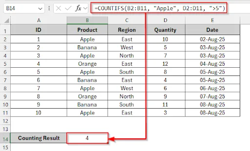 Ensure Range Sizes Match
