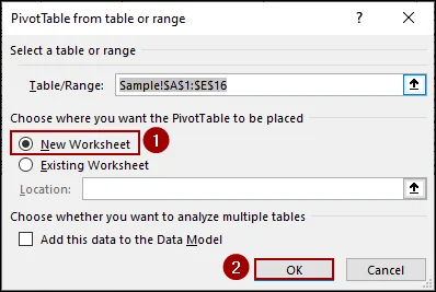 Steps to Create Custom Subtotal in Excel Pivot Table