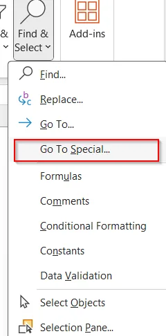 Use Go To Special Selection to Clean Hidden Rows