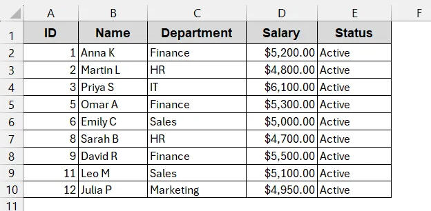 One-Click VBA Script to Clean Hidden Rows for Large Datasets