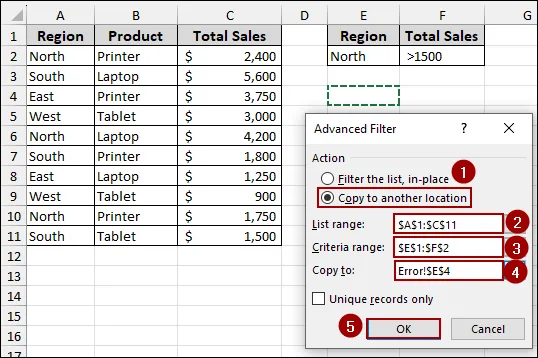 Having a #DIV/0! Error in the Data That Prevents Filtering