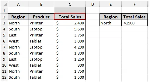 Advanced Filter Not Working Because of Merged Cells