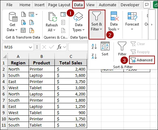 Advanced Filter Will Not Work with Mismatched Headers